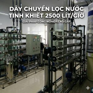 Dây chuyền lọc nước tinh khiết 2500 lít/giờ