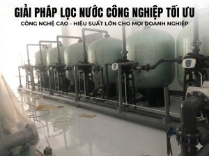 Dây chuyền lọc nước tinh khiết công nghiệp minh họa cách lớp lọc tinh kết nối với các công đoạn sau