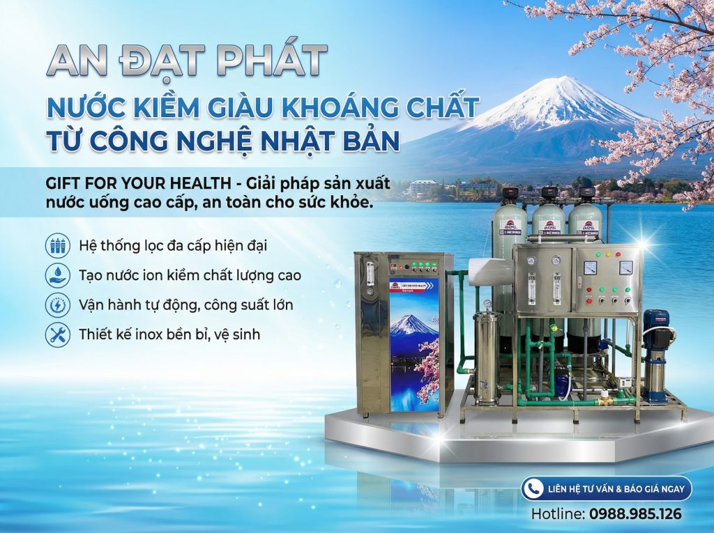 Dây chuyền sản xuất nước ion kiềm