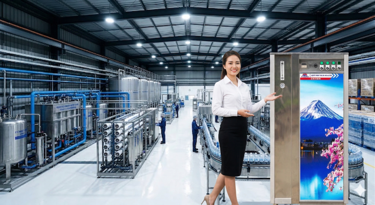 Máy Ion Kiềm Công Nghiệp 1000L/h: Giải Pháp Cho Nhà Máy Đóng Chai