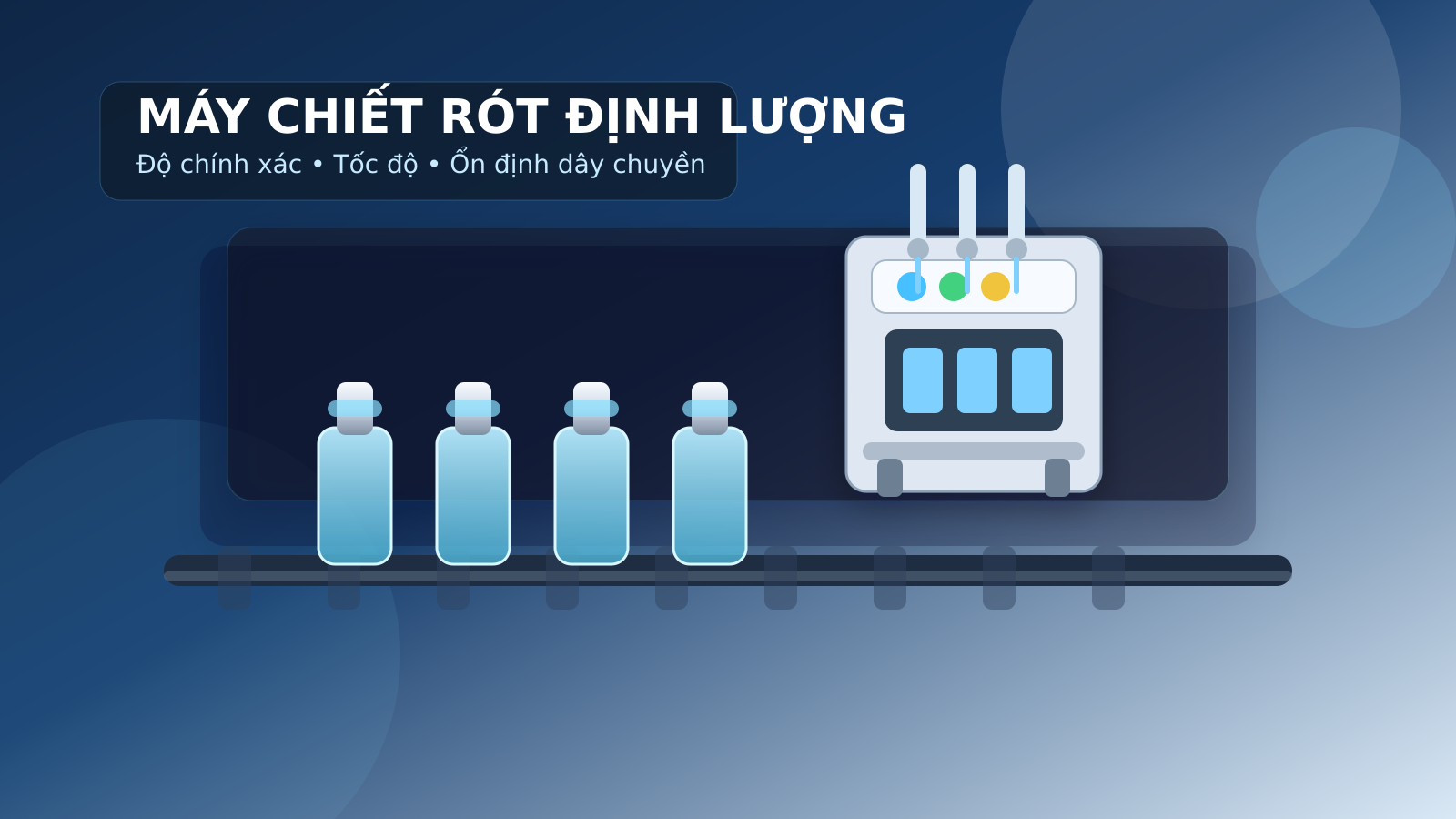 Máy chiết rót định lượng công nghiệp