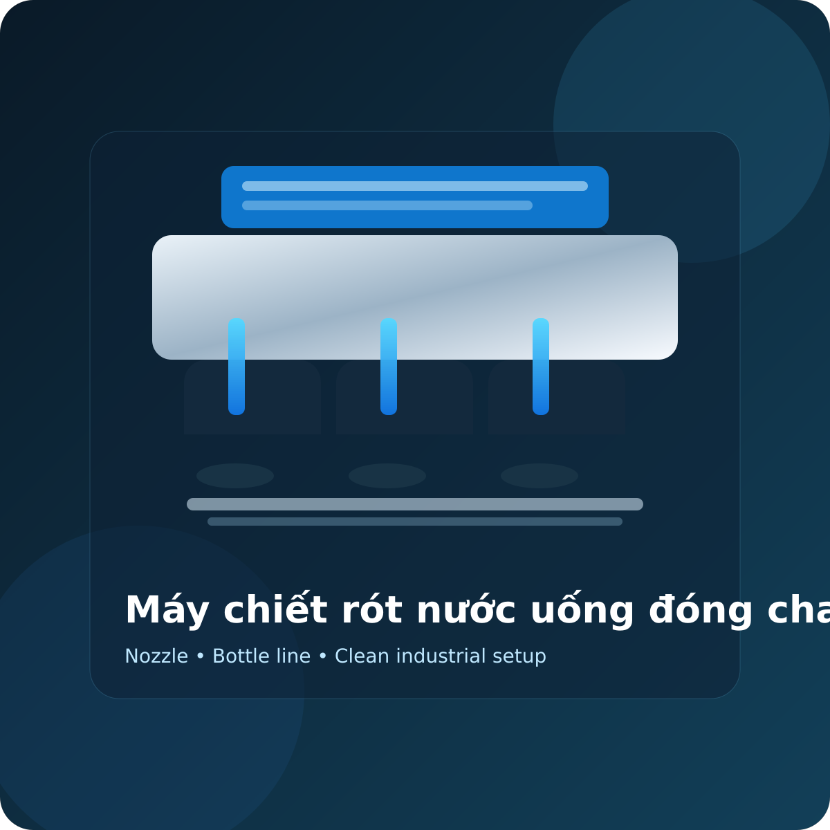 Máy chiết rót nước uống đóng chai