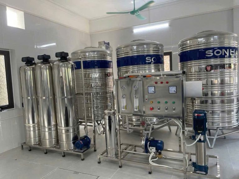 Sơ đồ hệ thống lọc nước RO công nghiệp (có giải thích)